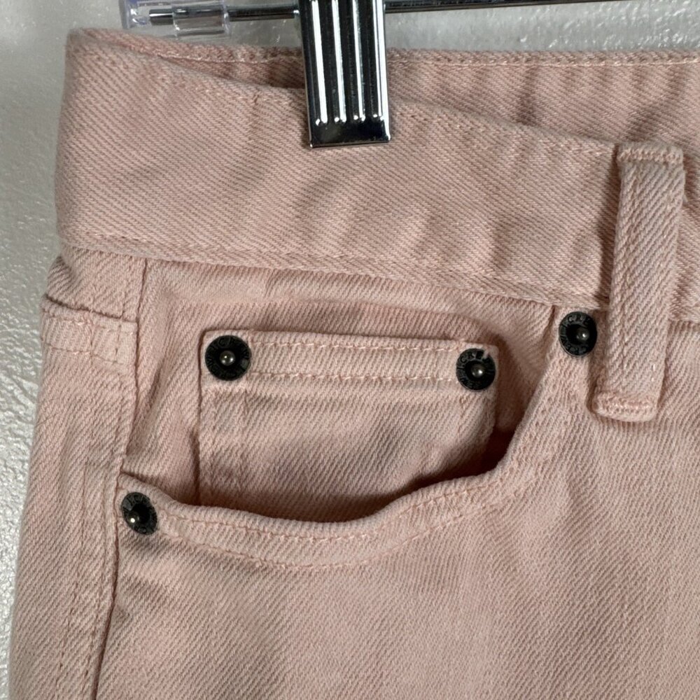 J.Crew Women's 0 Stretch Denim Shorts Pink Inseam 4" - Picture 4 of 11